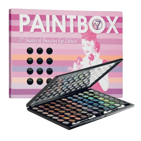 W7 Paleta 77 Sombras Olhos Paint Box